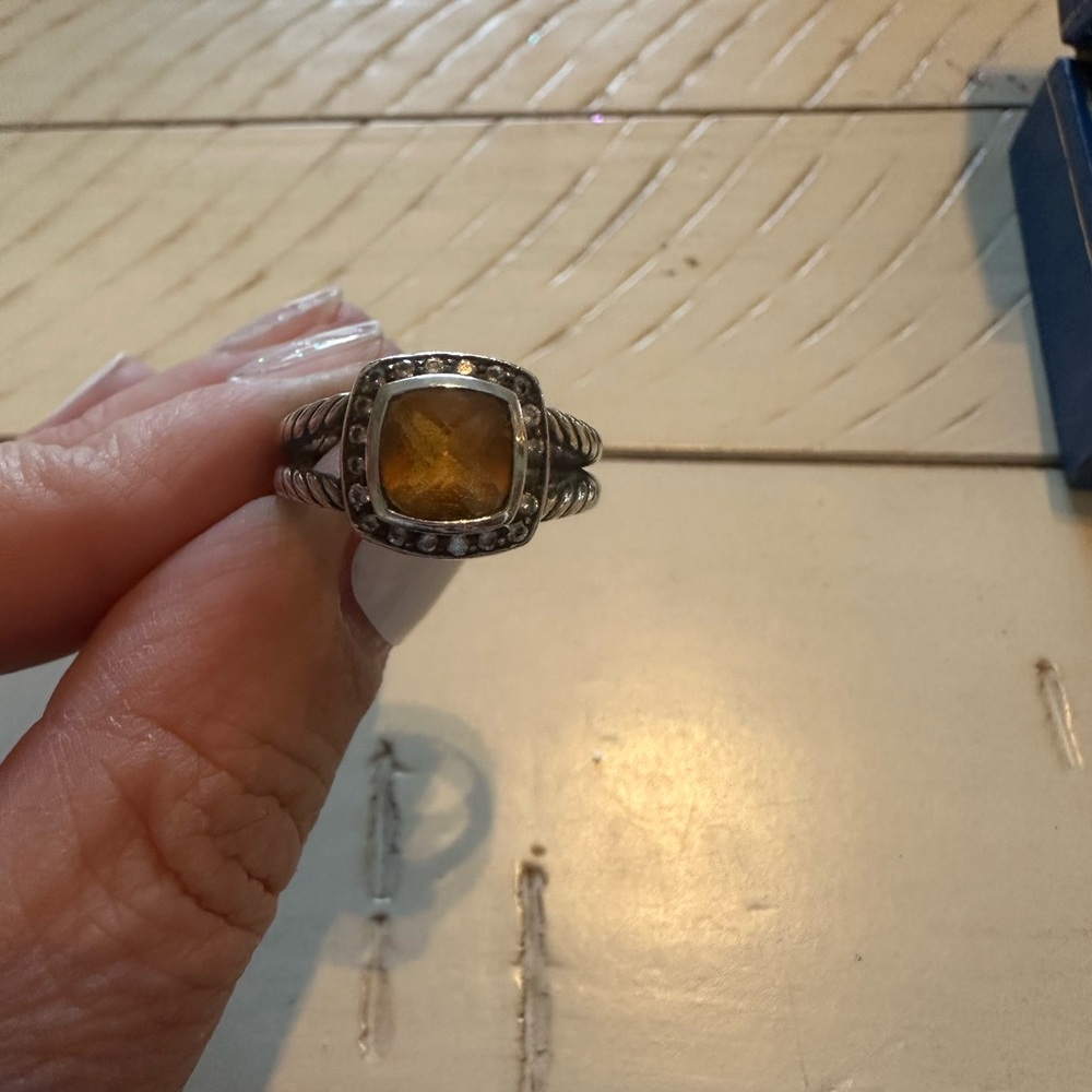David yurman citrine petit Albion ring